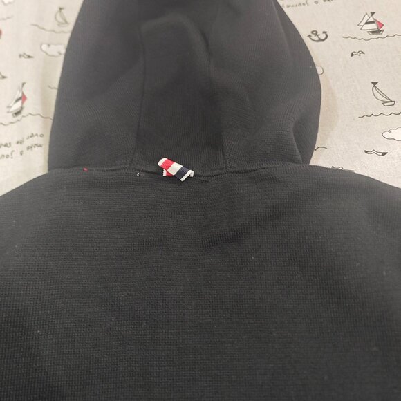 Thom Browne Hooded Zip-Up Knit Jacket - Picture 5 of 6